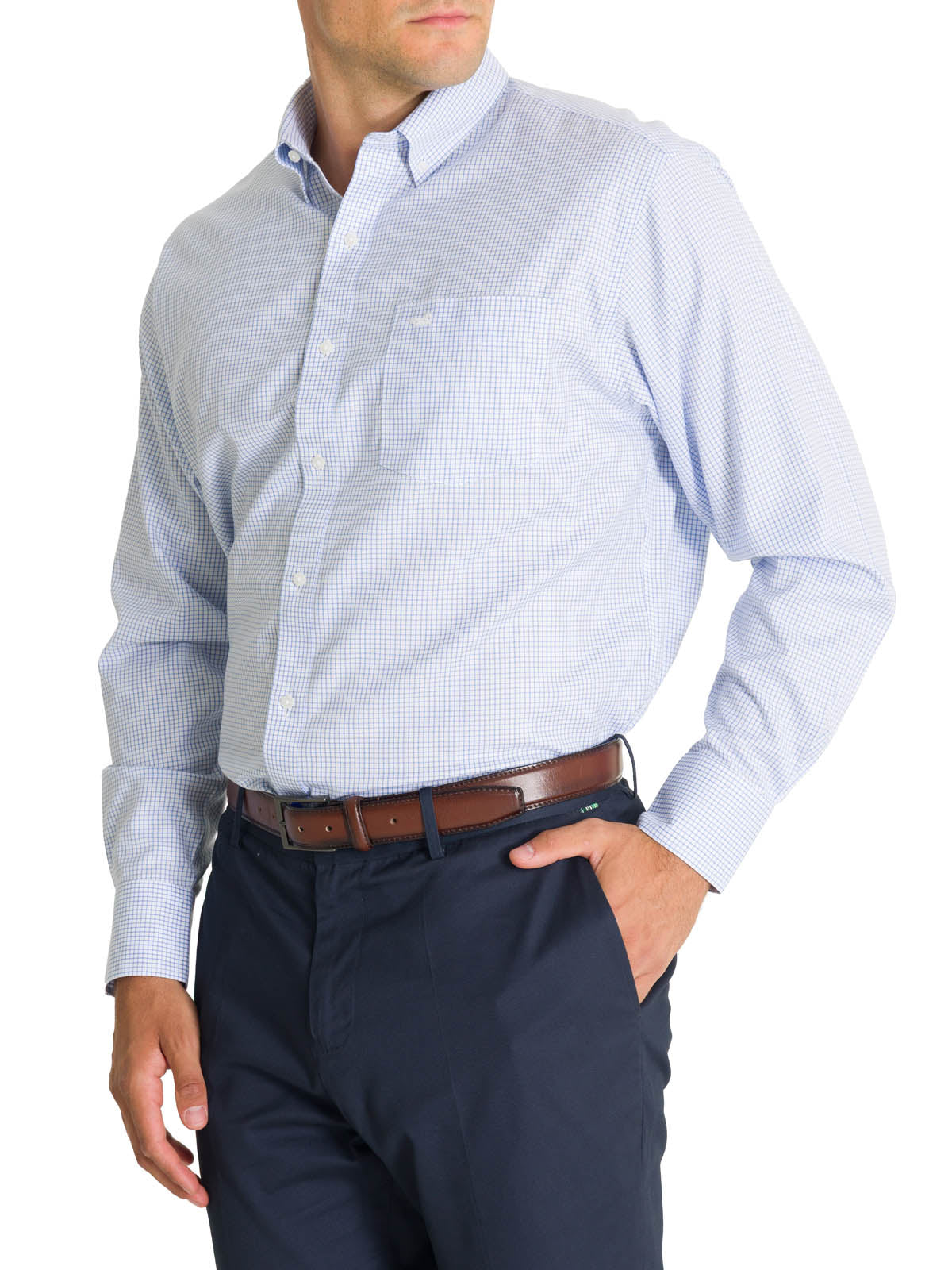 Camisa Cuello Button-Down Hombre WF Celeste Rockford