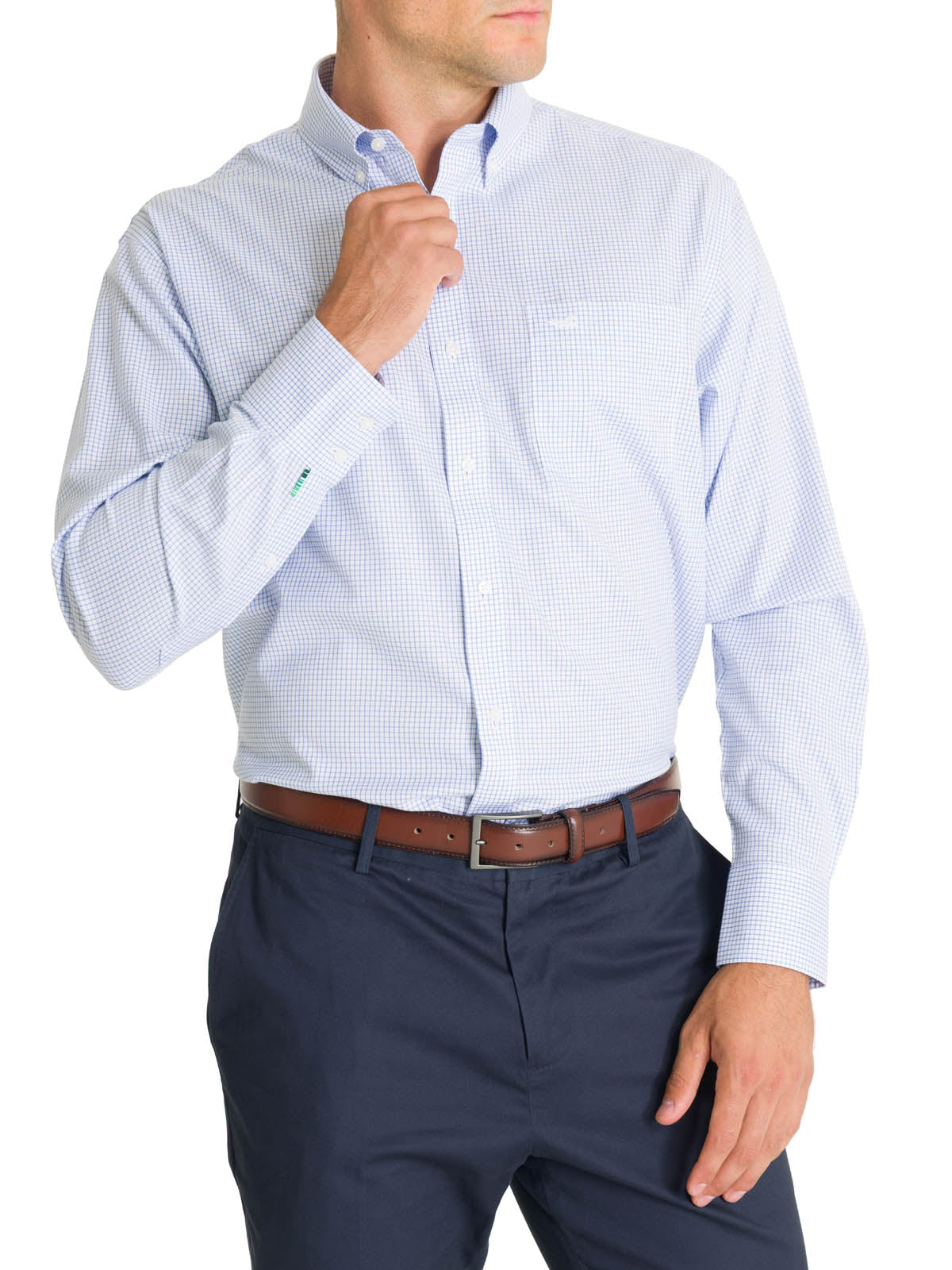 Camisa Cuello Button-Down Hombre WF Celeste Rockford