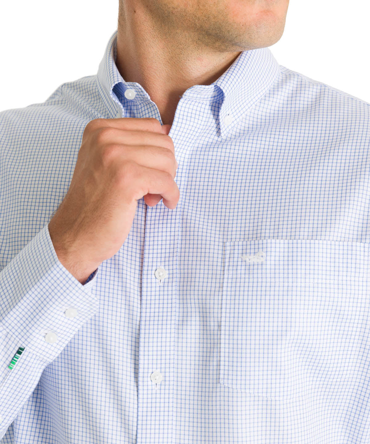 Camisa Cuello Button-Down Hombre WF Celeste Rockford