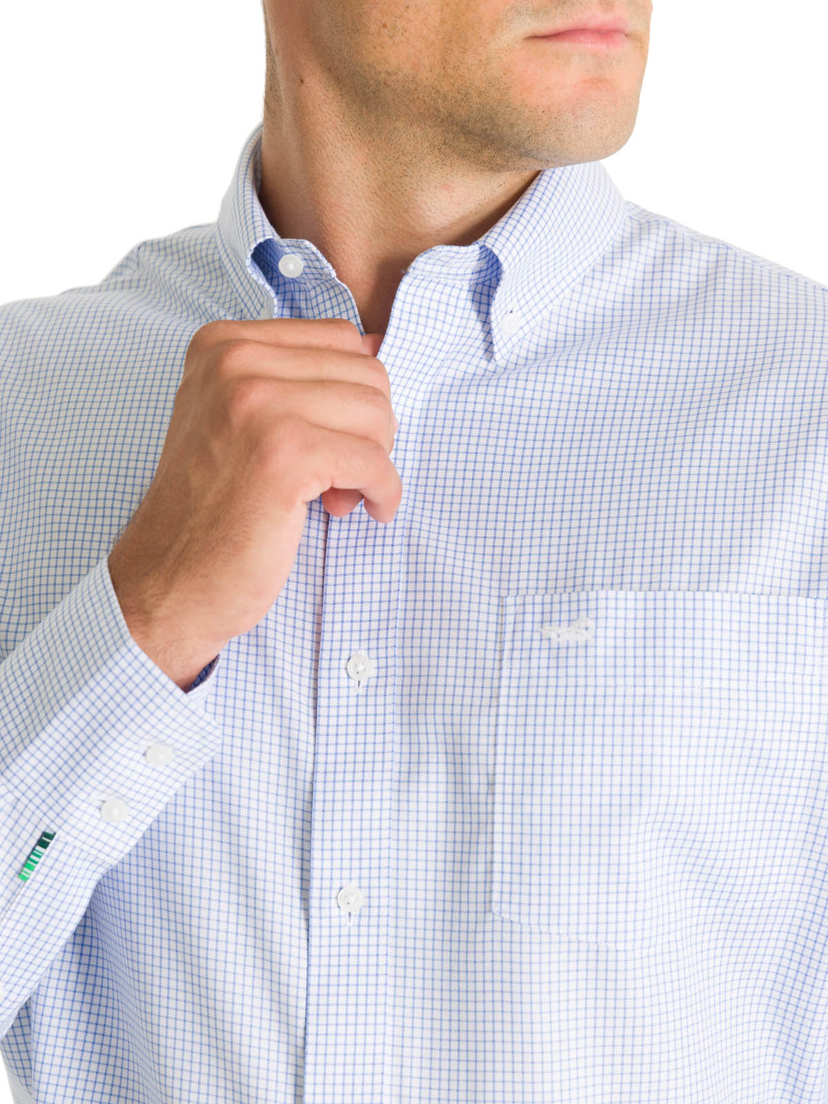 Camisa Cuello Button-Down Hombre WF Celeste Rockford