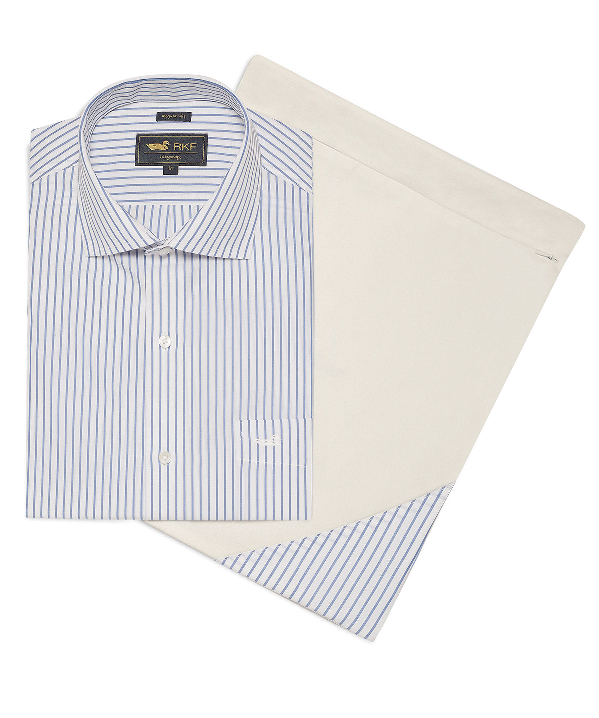 Camisa Cuello Italiano Hombre WF Azul Rockford