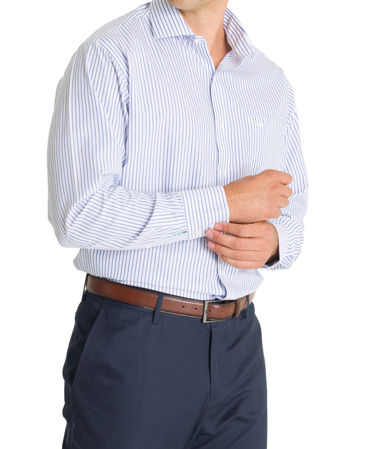 Camisa Cuello Italiano Hombre WF Azul Rockford