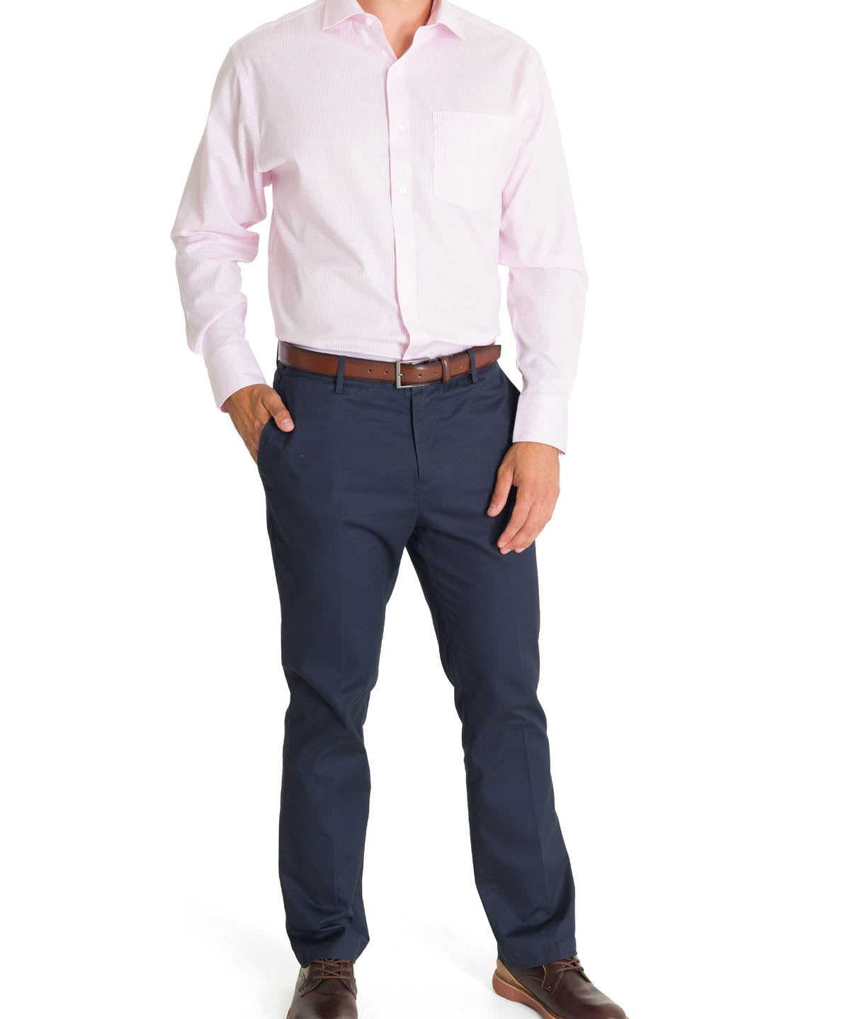 Camisa Cuello Italiano Hombre WF Rosado Rockford