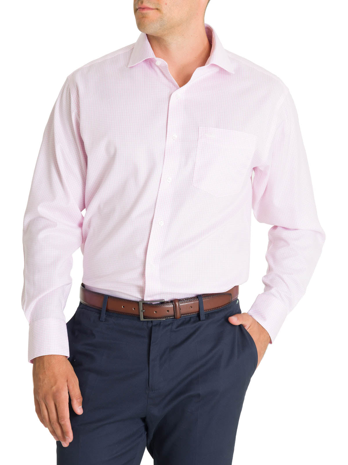 Camisa Cuello Italiano Hombre WF Rosado Rockford