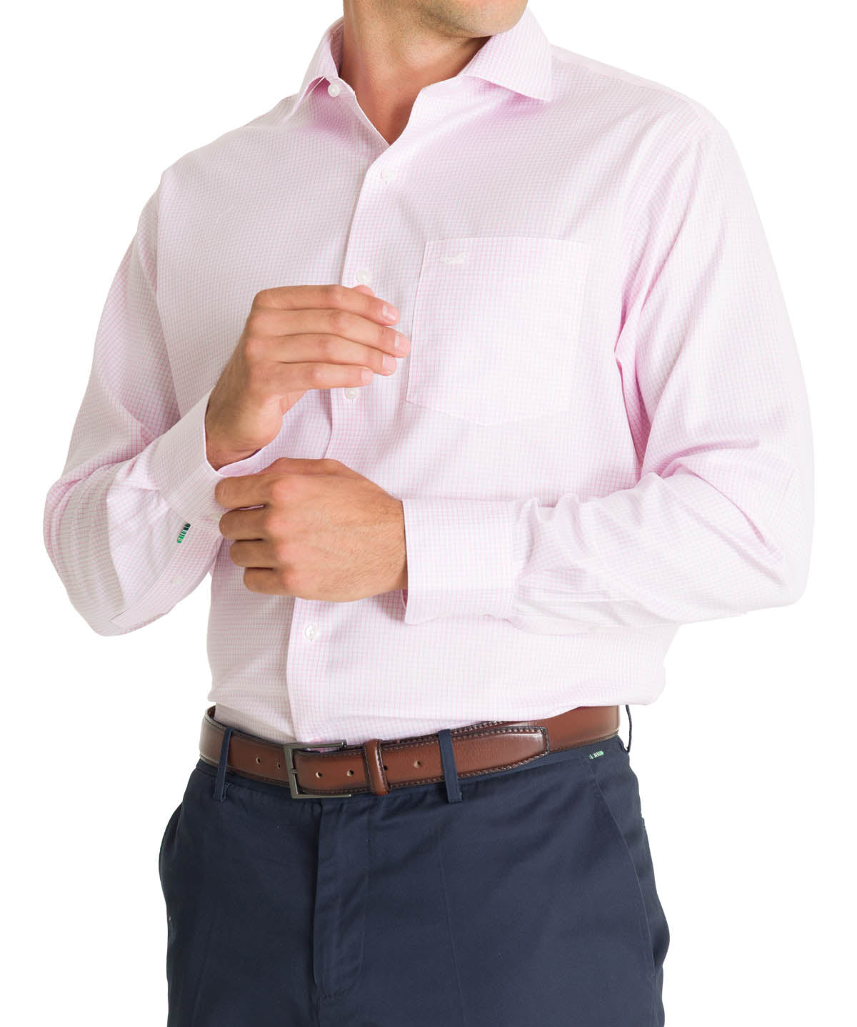 Camisa Cuello Italiano Hombre WF Rosado Rockford