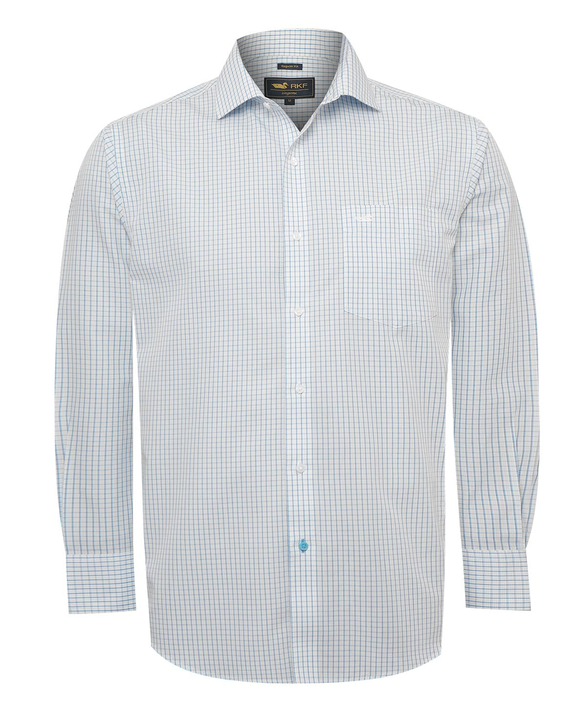 Camisa Cuello Italiano Hombre WF Azul Rockford