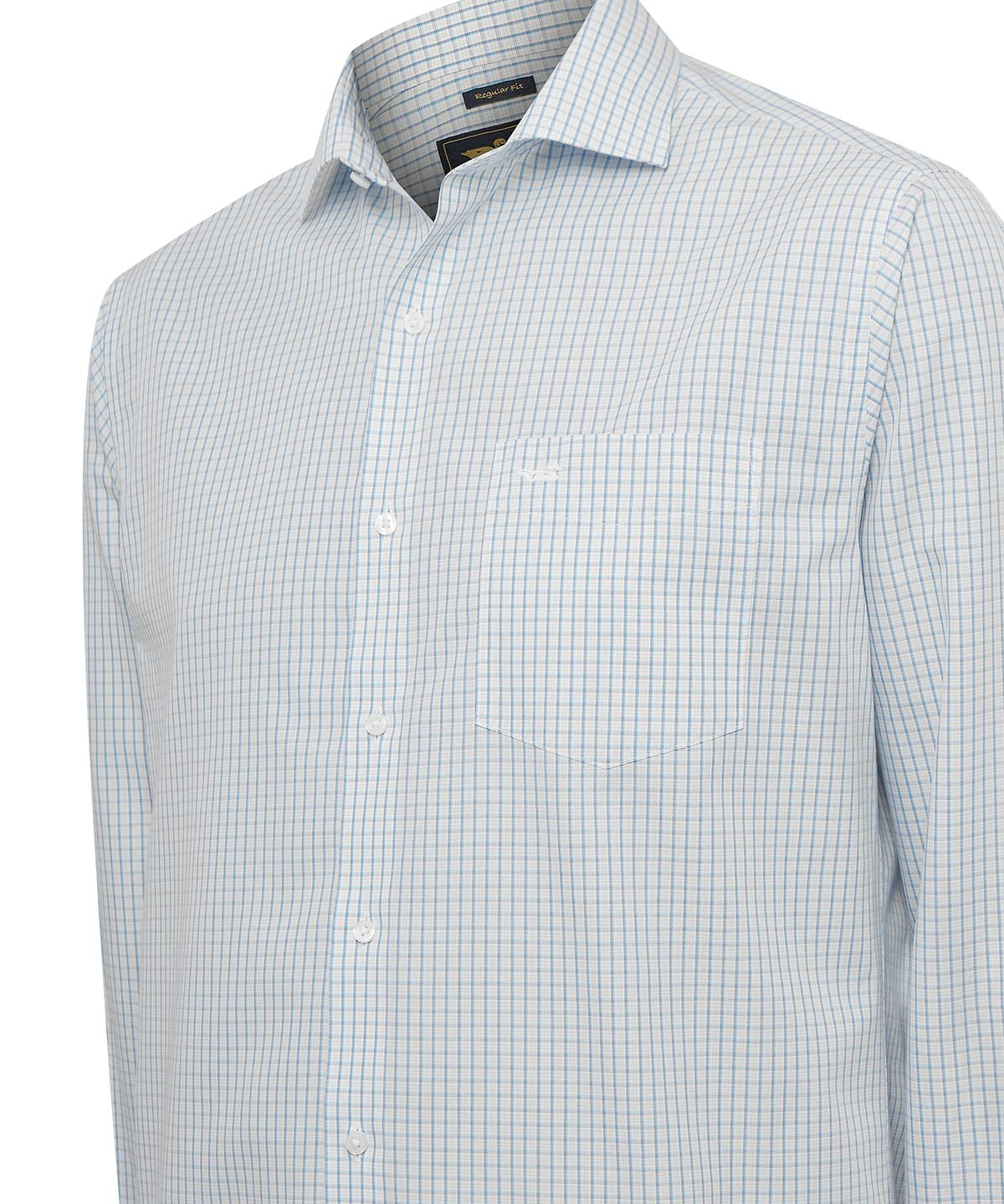 Camisa Cuello Italiano Hombre WF Azul Rockford