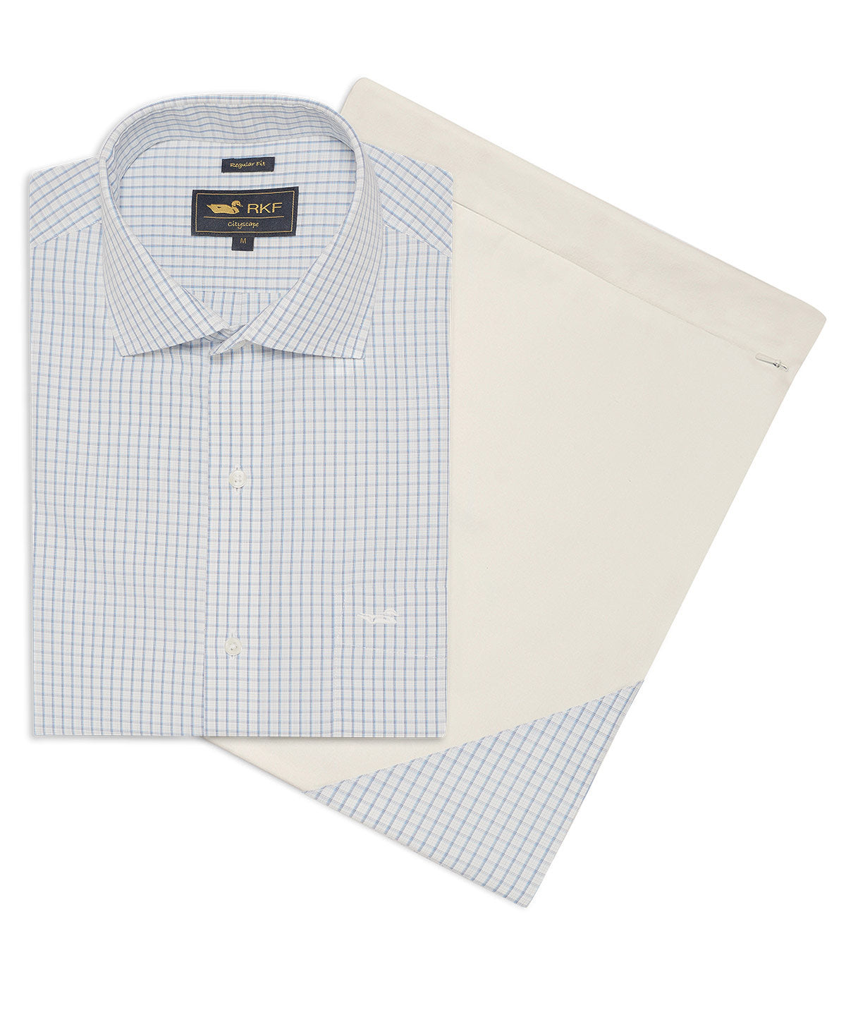 Camisa Cuello Italiano Hombre WF Azul Rockford