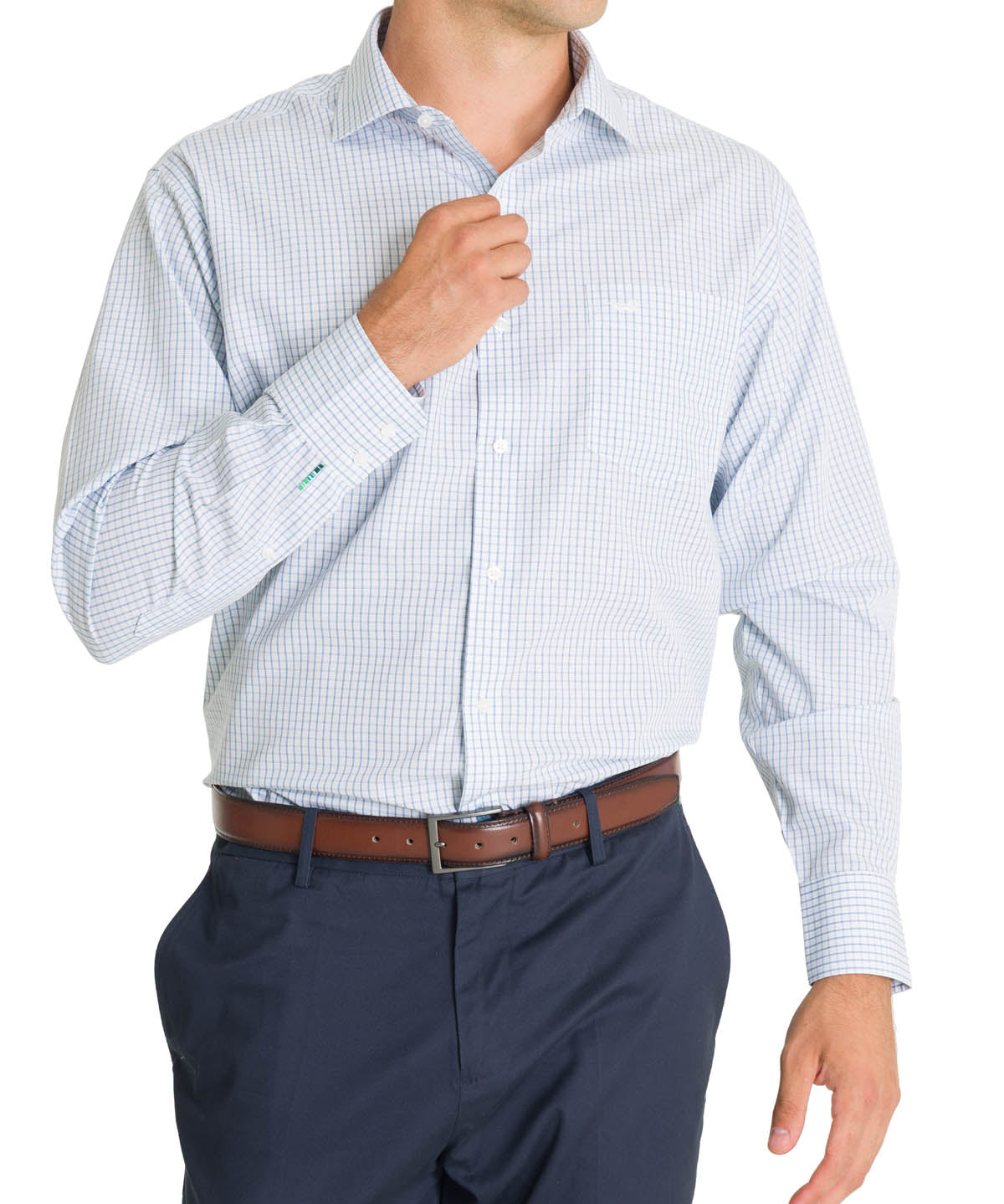 Camisa Cuello Italiano Hombre WF Azul Rockford