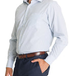 Camisa Cuello Italiano Hombre WF Azul Rockford