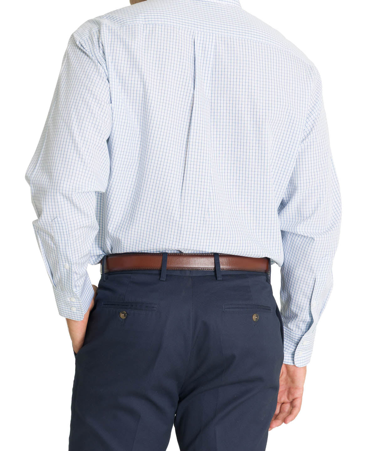 Camisa Cuello Italiano Hombre WF Azul Rockford