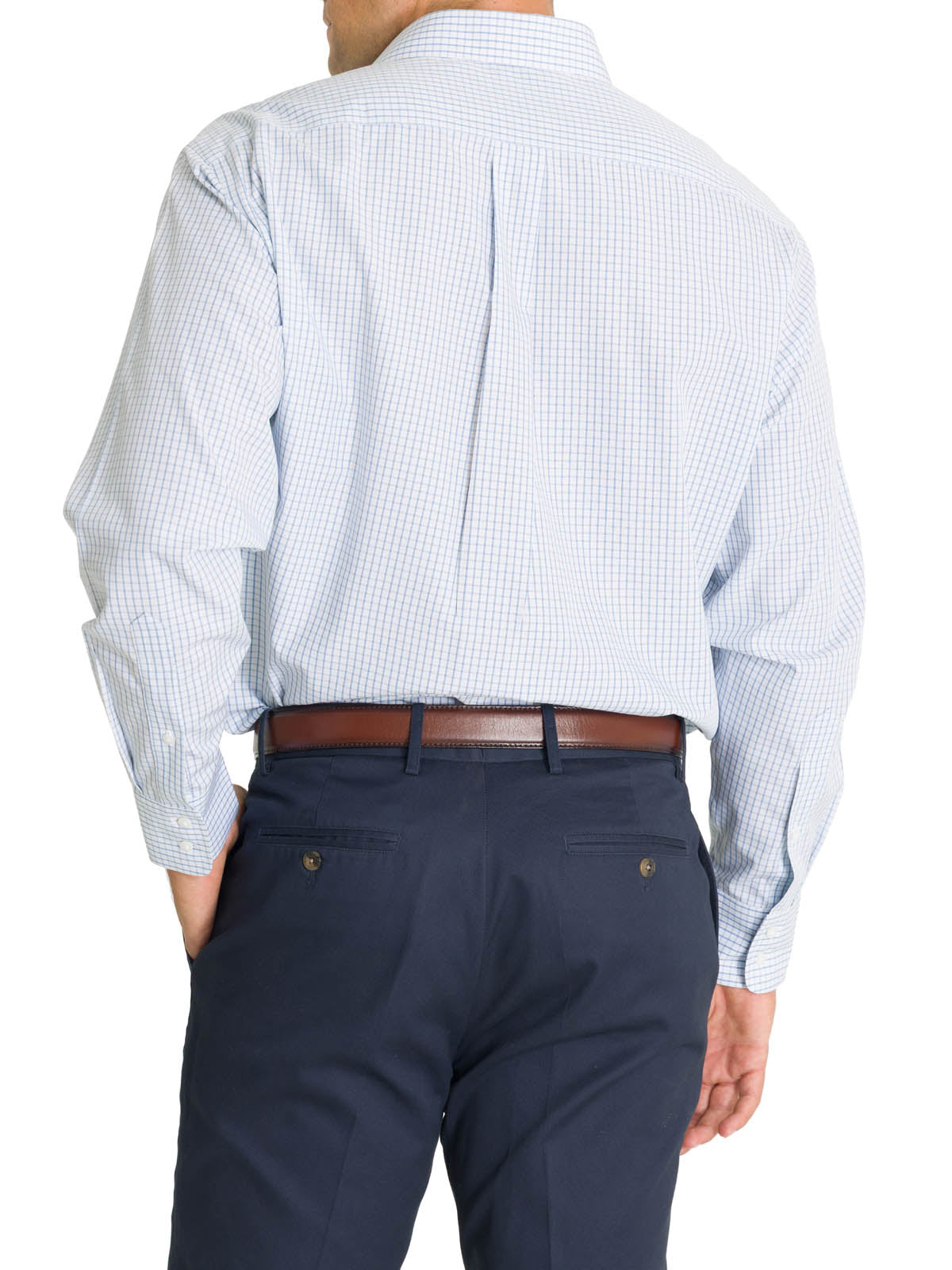Camisa Cuello Italiano Hombre WF Azul Rockford