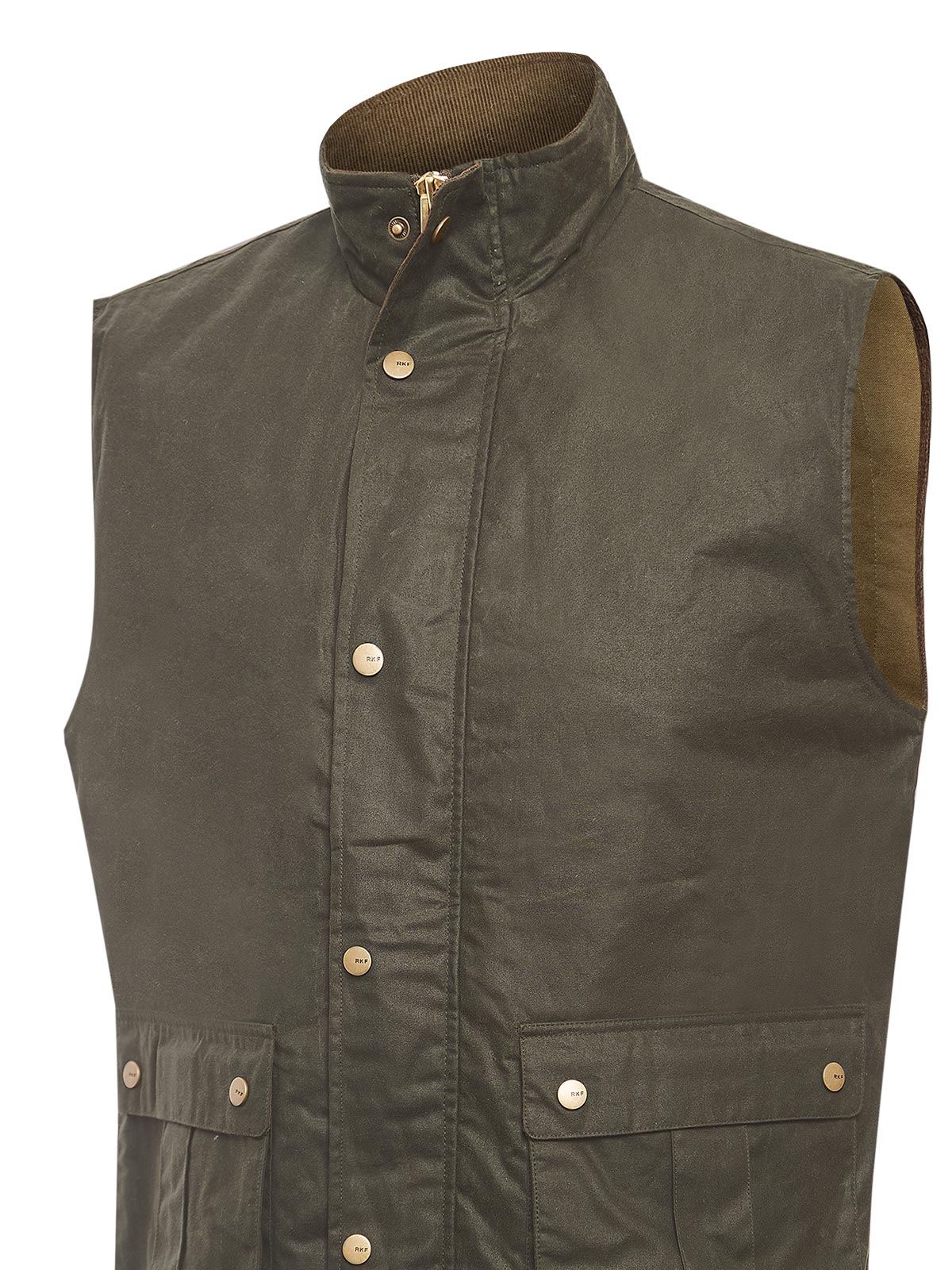 Chaqueta Algodón Encerado Hombre WAX Verde Rockford