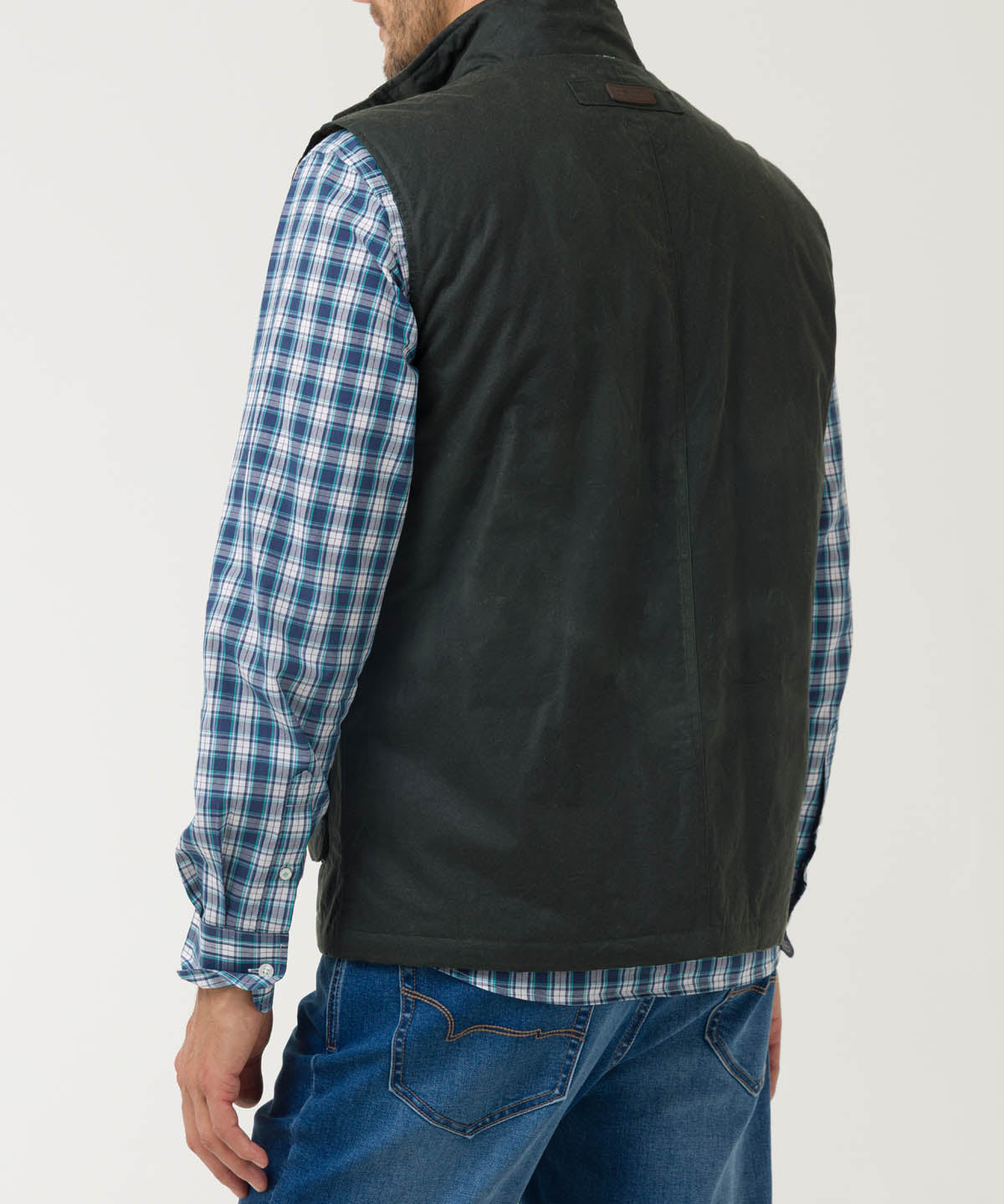 Chaqueta Algodón Encerado Hombre WAX Verde Rockford