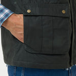 Chaqueta Algodón Encerado Hombre WAX Verde Rockford