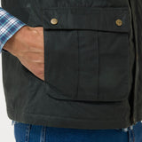 Chaqueta Algodón Encerado Hombre WAX Verde Rockford