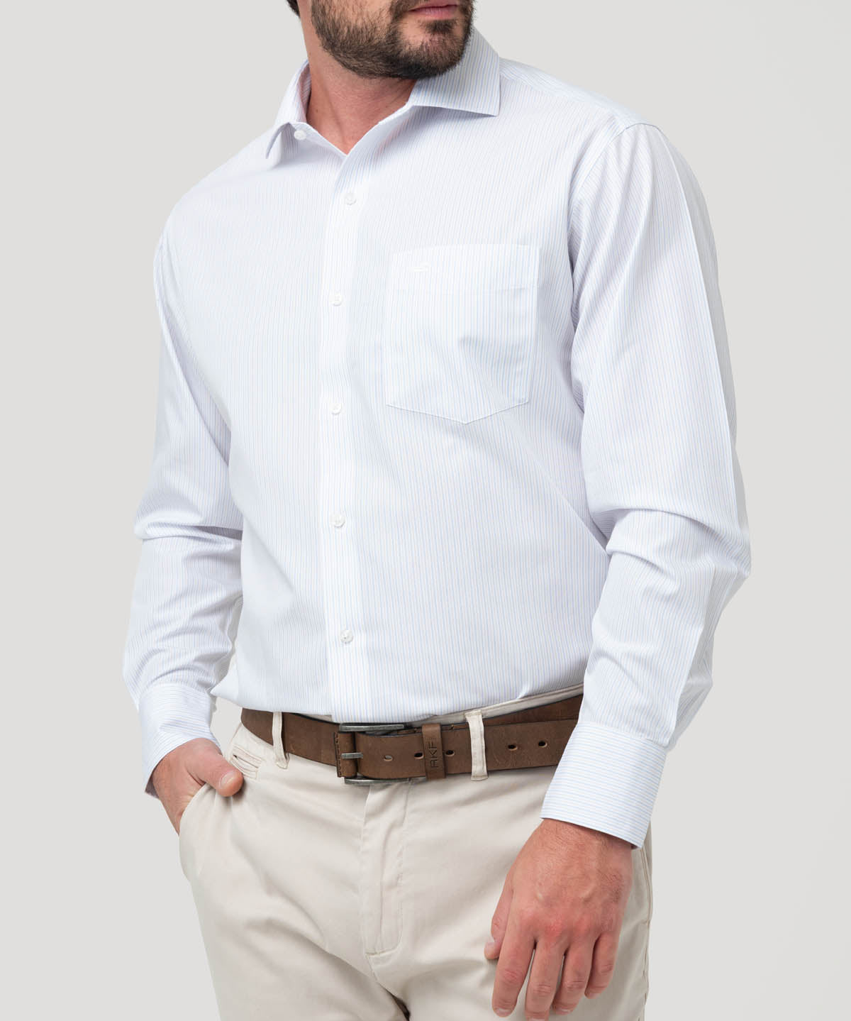 Camisa Libre de Arrugas Algodón Hombre WF PC Rockford