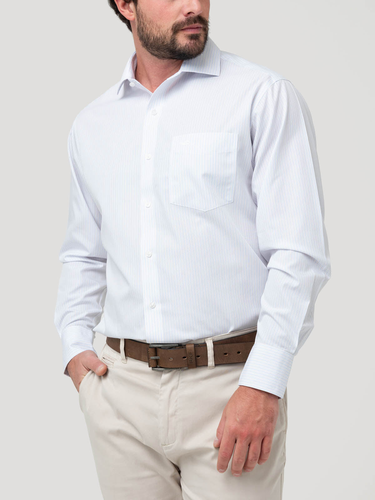 Camisa Libre de Arrugas Algodón Hombre WF PC Rockford