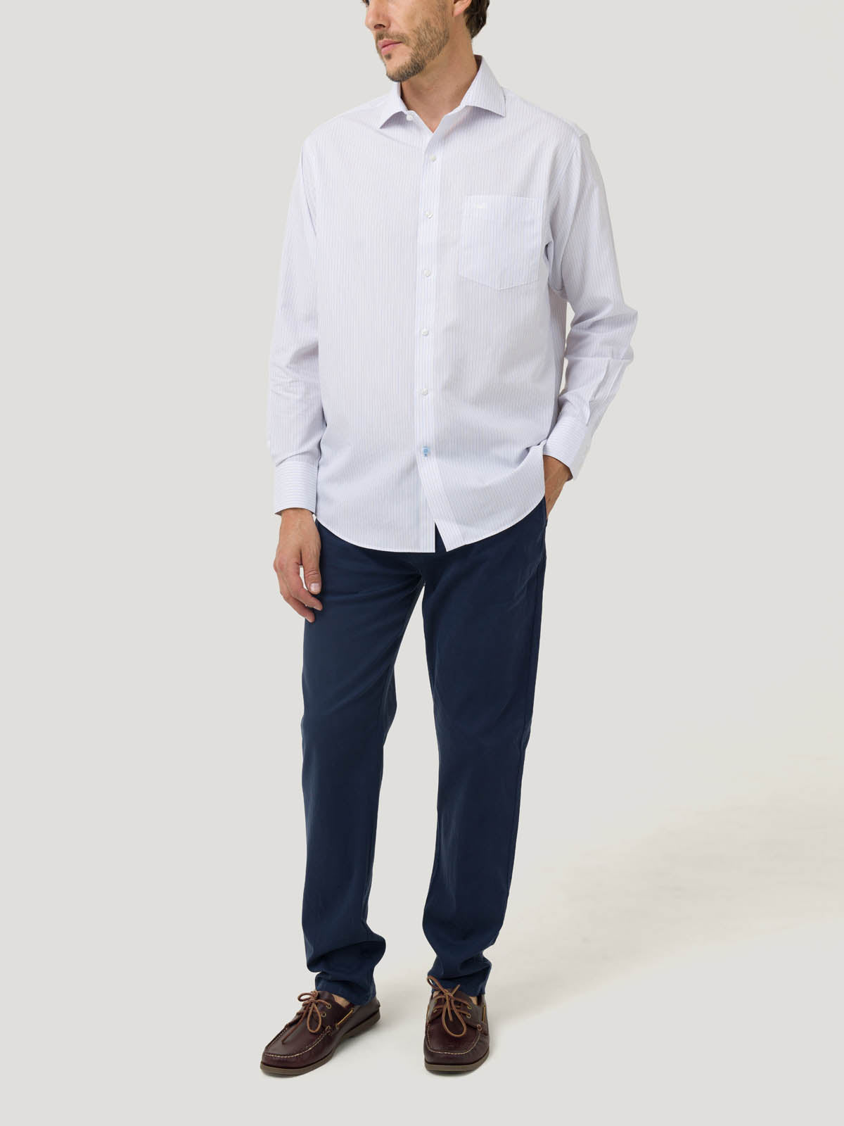 Camisa Libre de Arrugas Algodón Hombre WF PC Rockford