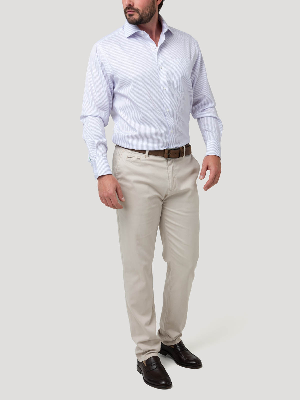 Camisa Libre de Arrugas Algodón Hombre WF PC Rockford