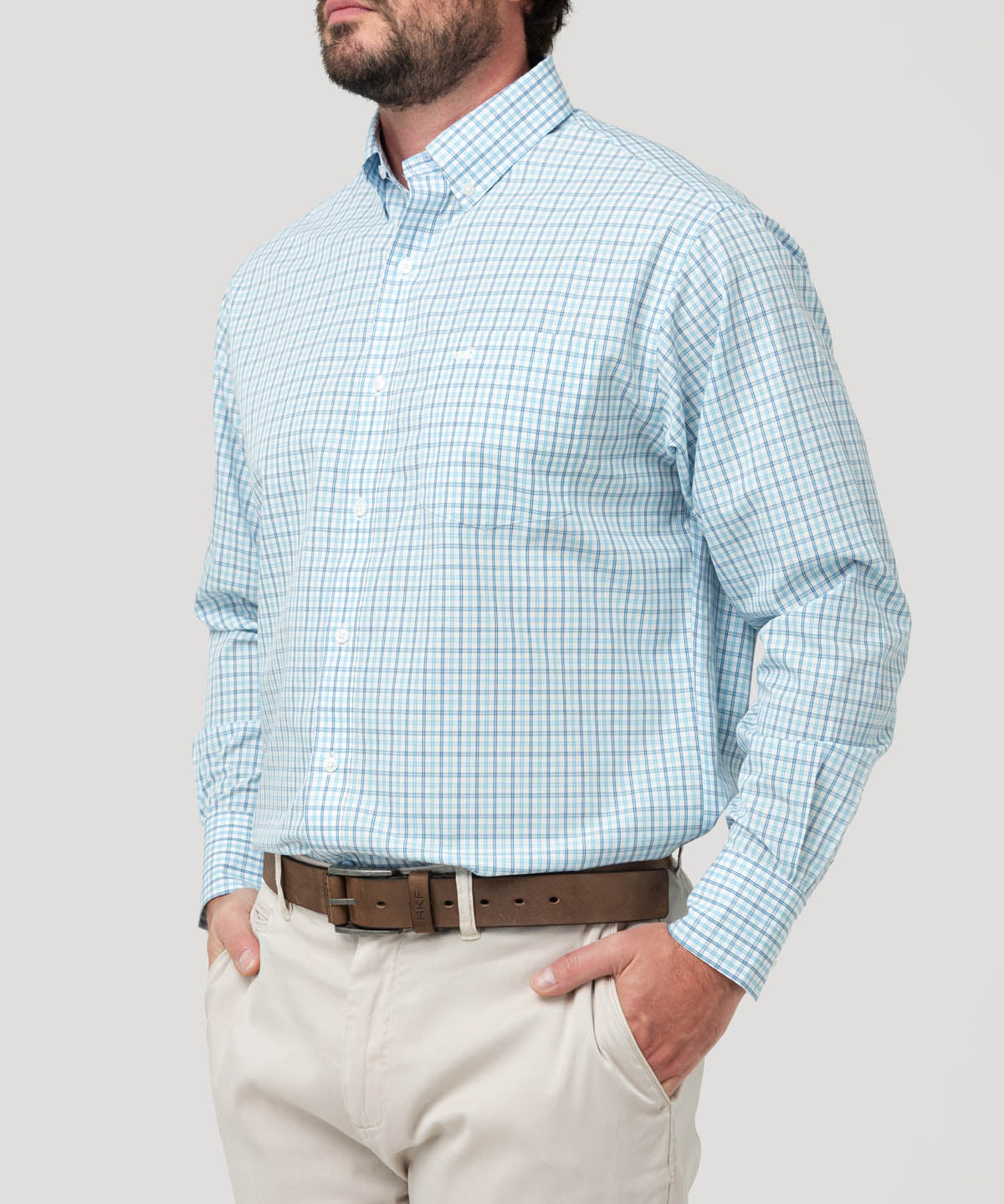 Camisa Libre de Arrugas Algodón Hombre WF PB Rockford