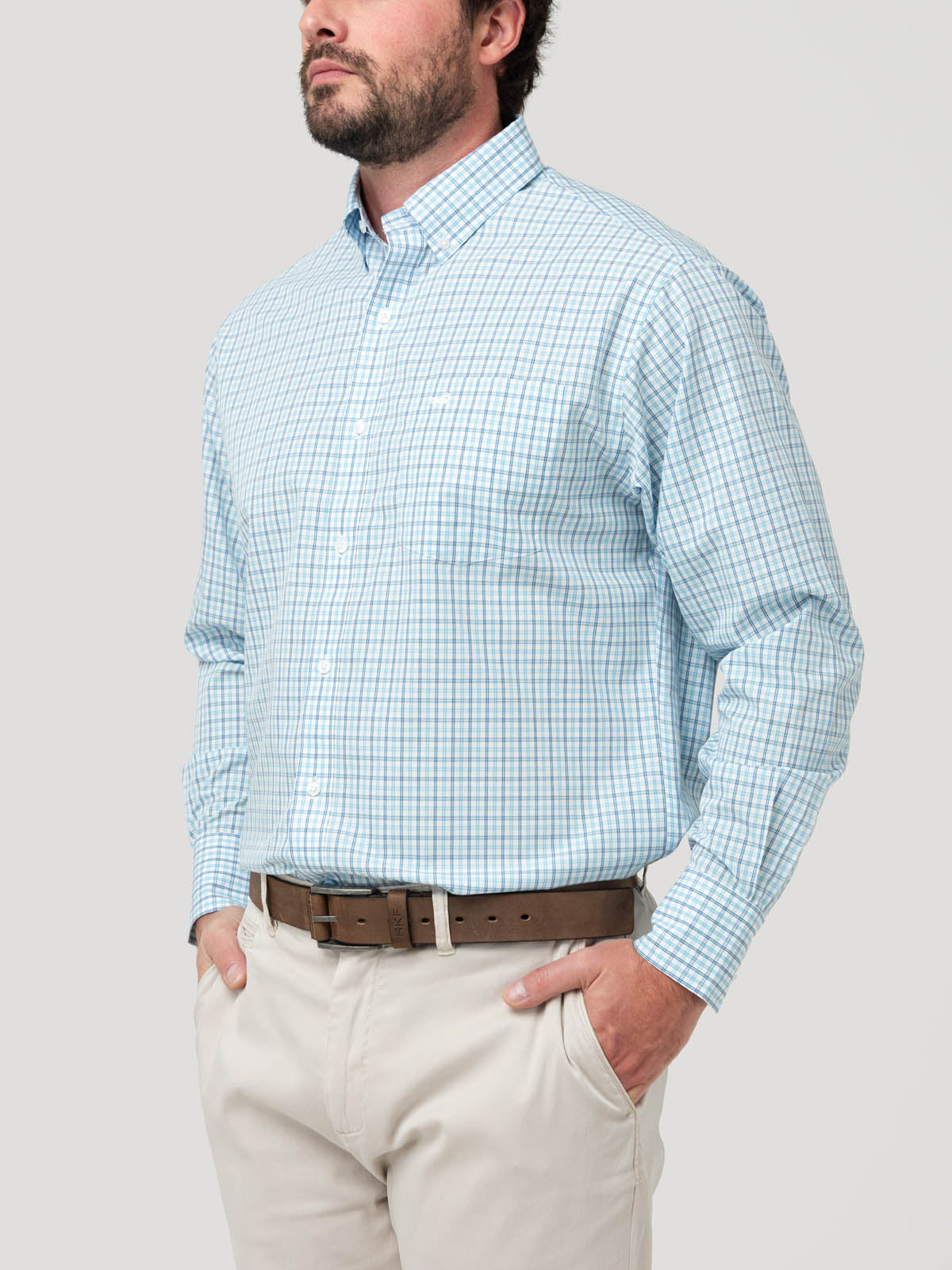 Camisa Libre de Arrugas Algodón Hombre WF PB Rockford