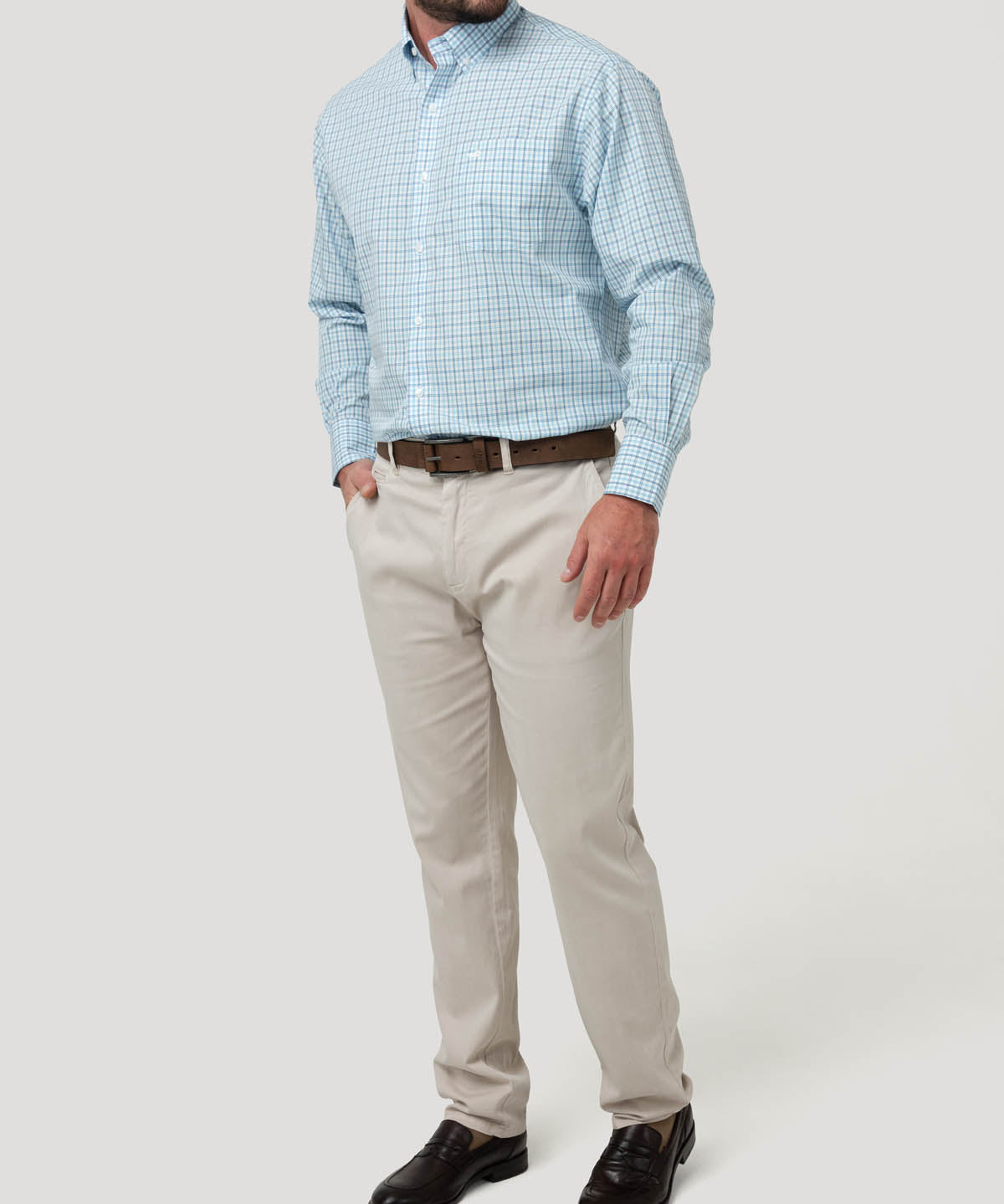Camisa Libre de Arrugas Algodón Hombre WF PB Rockford