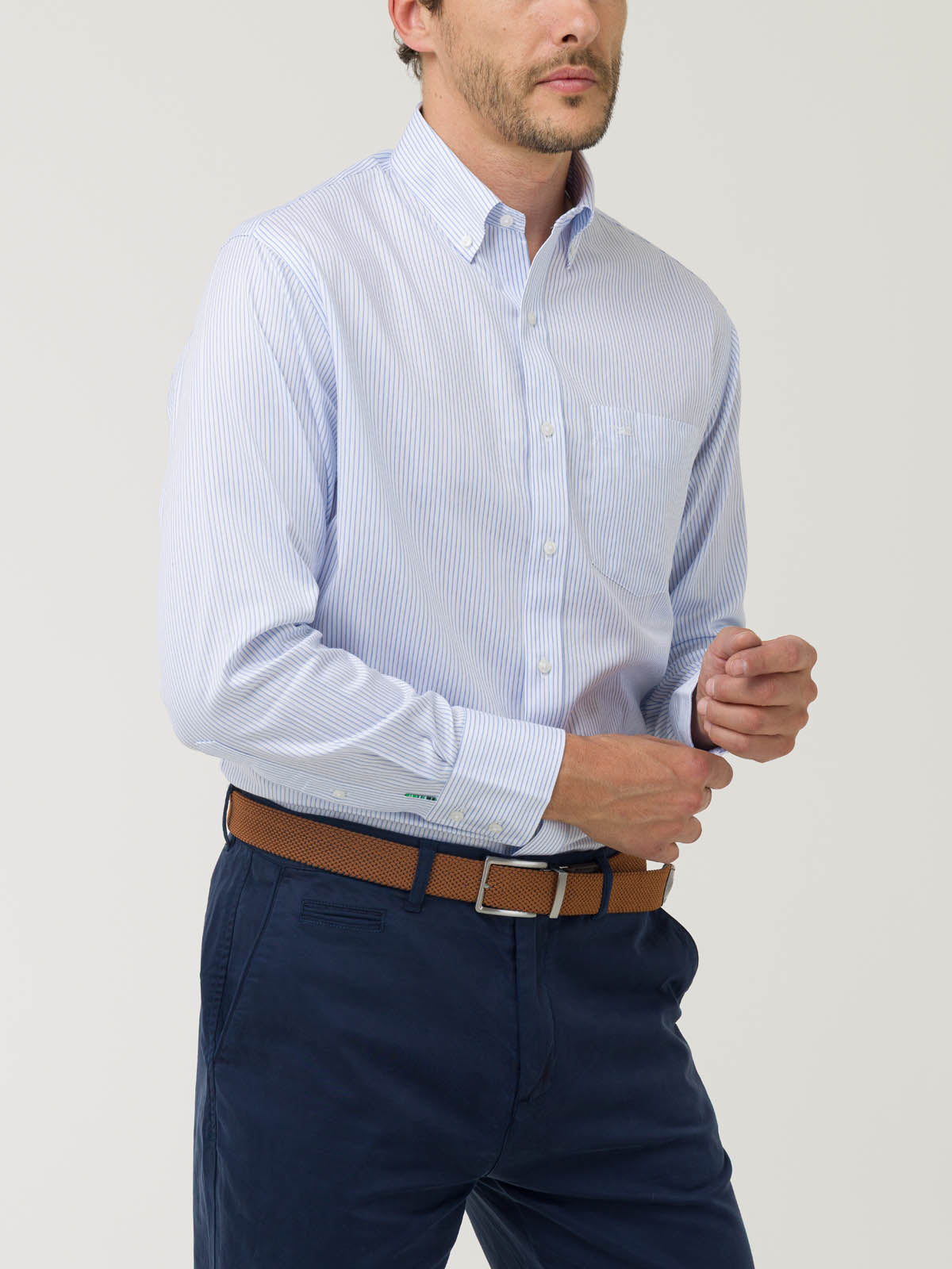 Camisa Libre de Arrugas Algodón Hombre WF PB Rockford