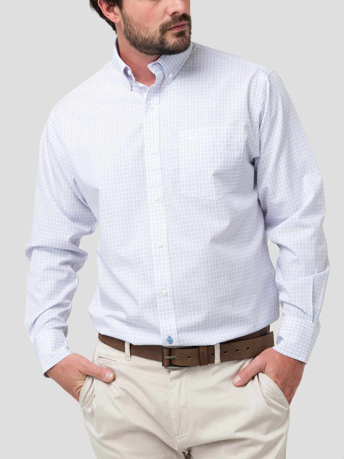 Camisa Libre de Arrugas Algodón Hombre WF PB Rockford