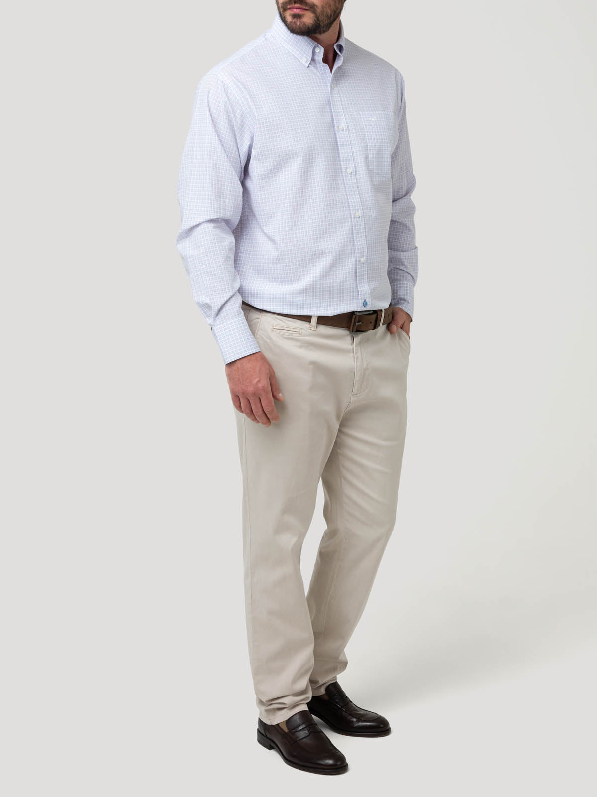 Camisa Libre de Arrugas Algodón Hombre WF PB Rockford