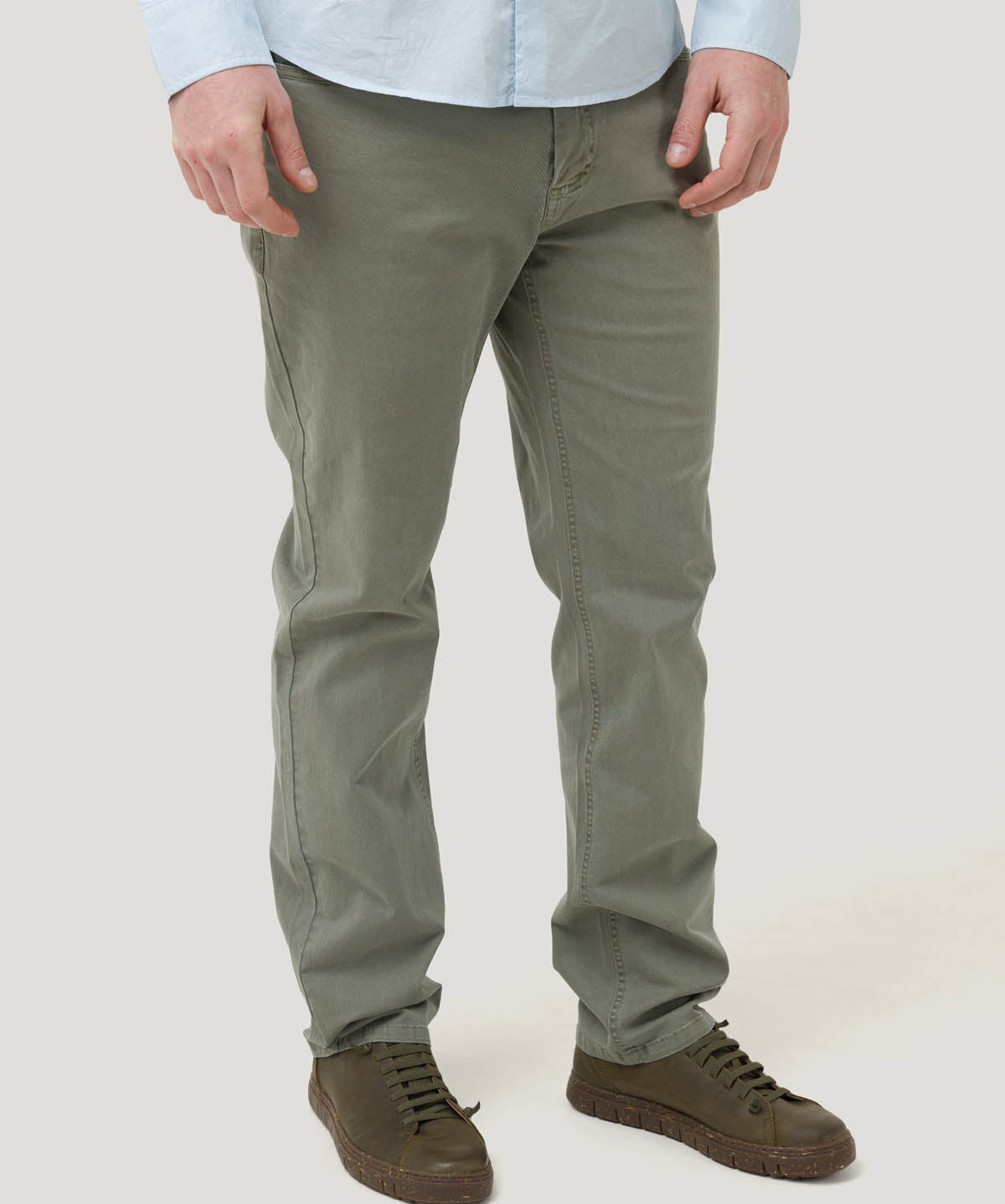 Pantalón Algodón Hombre Five Gris Rockford