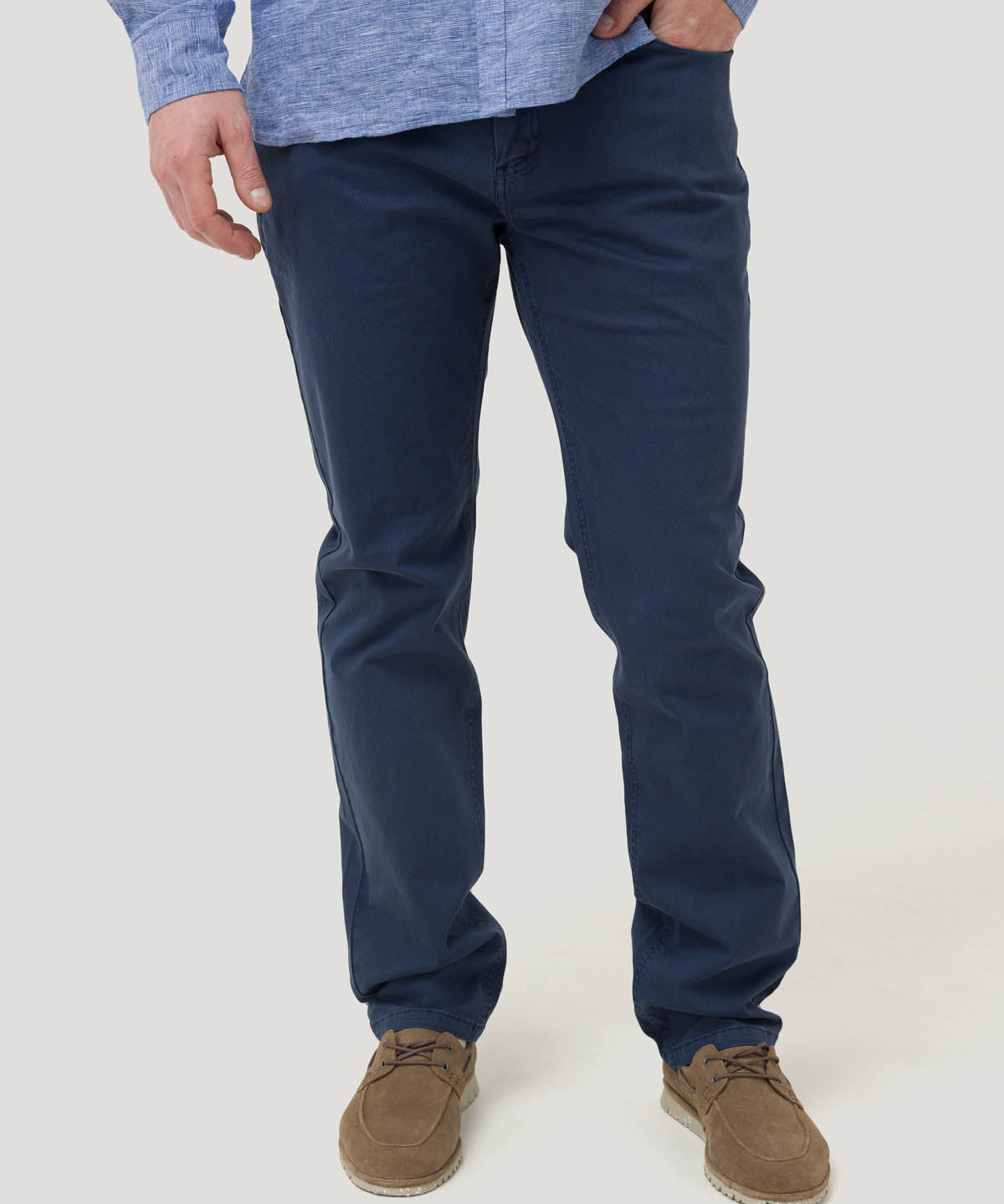 Pantalón Algodón Hombre Five Azul Rockford