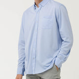 Camisa Algodón Supima® Hombre Jersey Azul Rockford