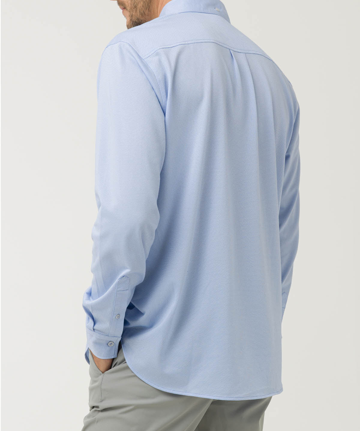 Camisa Algodón Supima® Hombre Jersey Azul Rockford