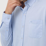 Camisa Algodón Supima® Hombre Jersey Azul Rockford