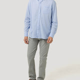 Camisa Algodón Supima® Hombre Jersey Azul Rockford
