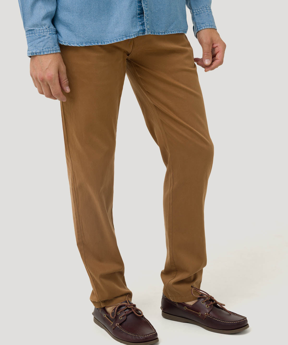 Pantalón Algodón Hombre Napoli Café Rockford