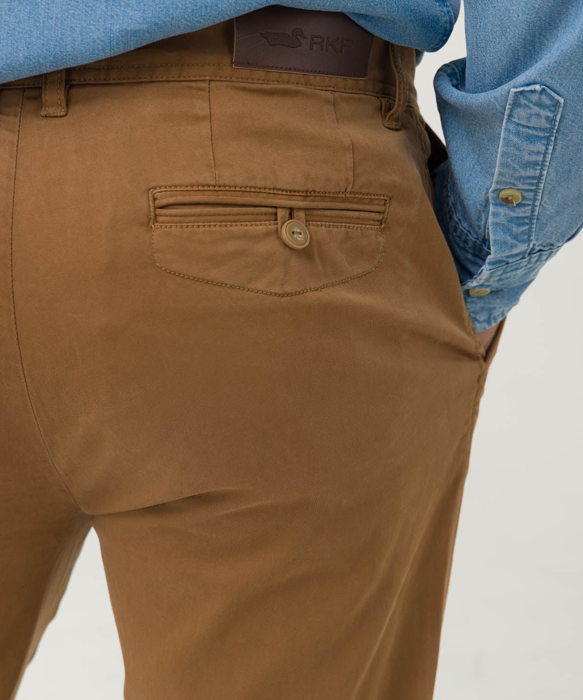 Pantalón Algodón Hombre Napoli Café Rockford