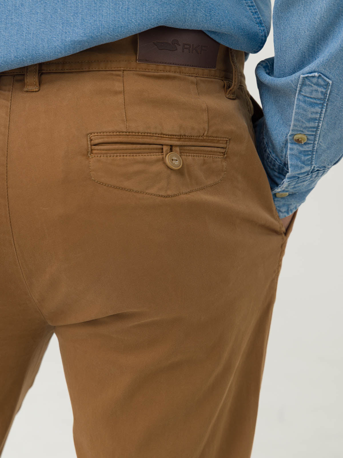 Pantalón Algodón Hombre Napoli Café Rockford