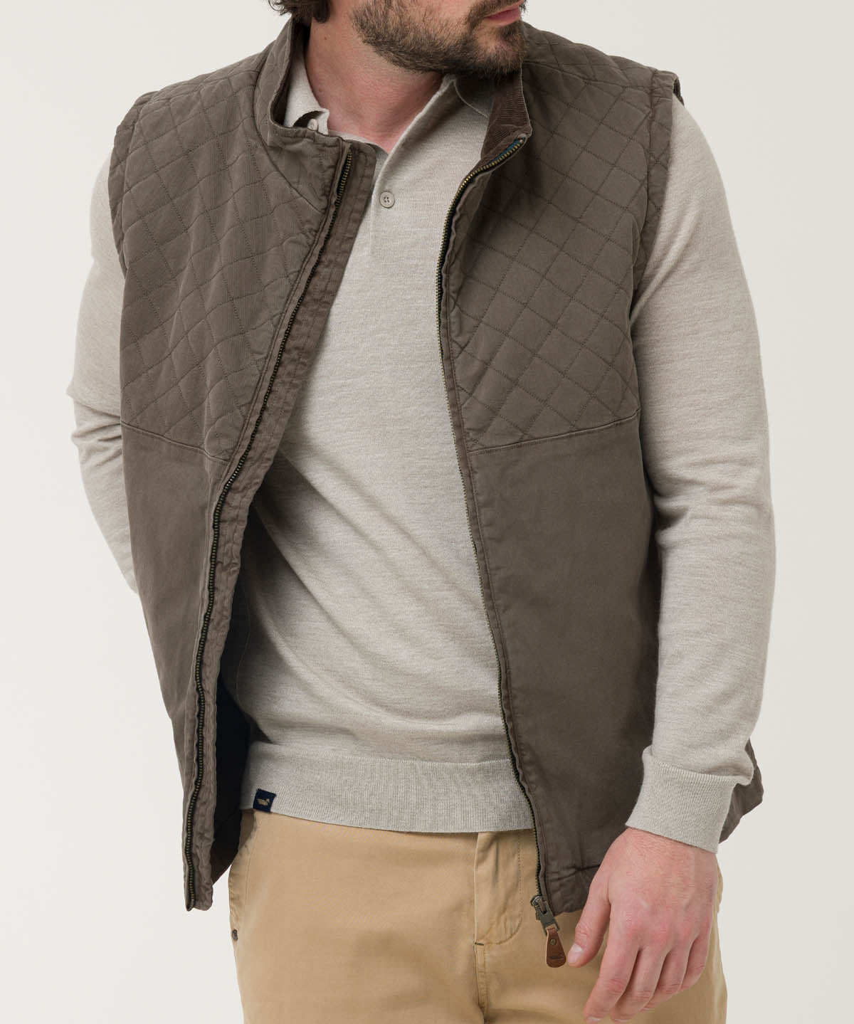 Chaqueta Gabardina Hombre Laurito Verde Rockford