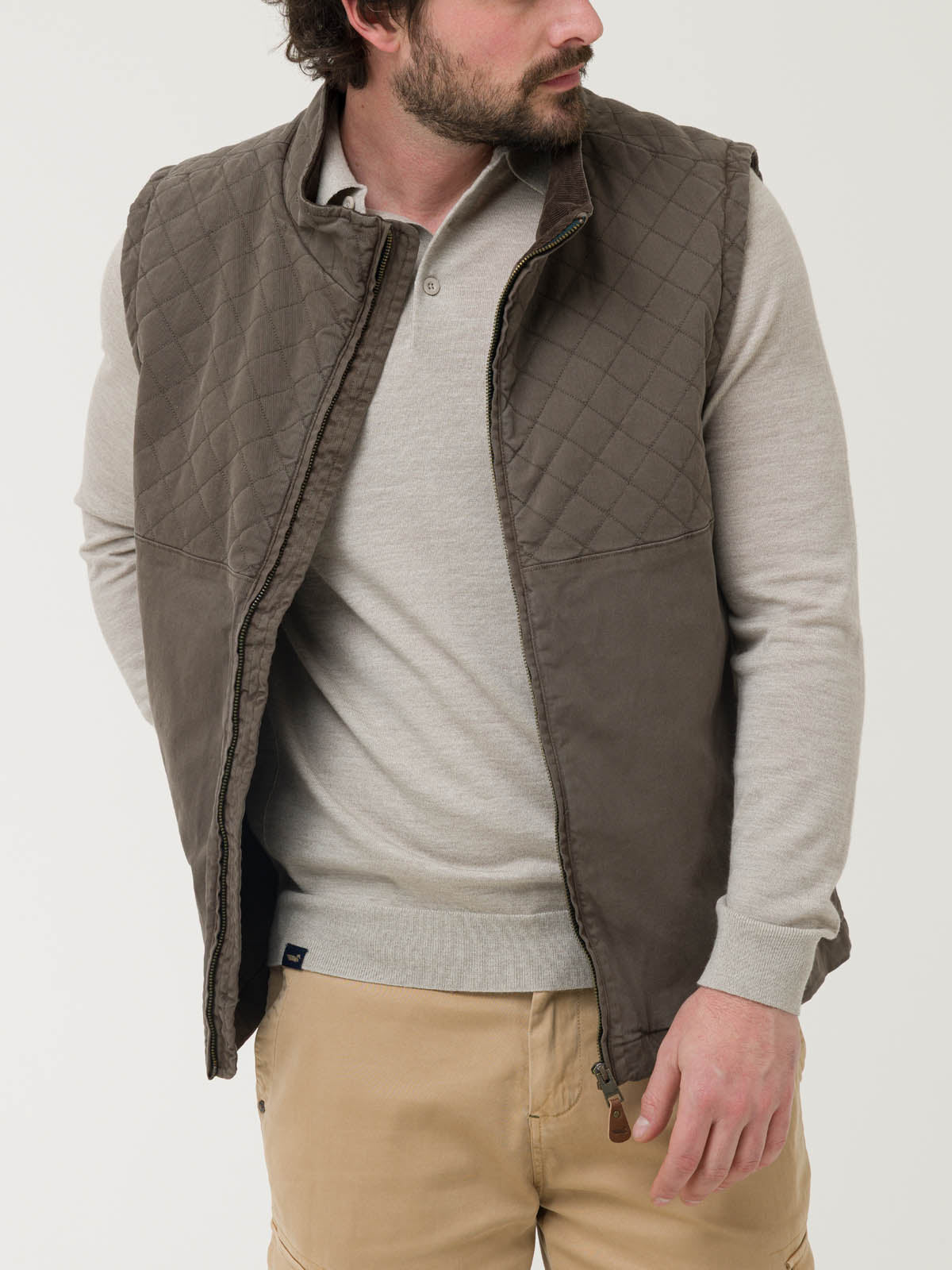 Chaqueta Gabardina Hombre Laurito Verde Rockford