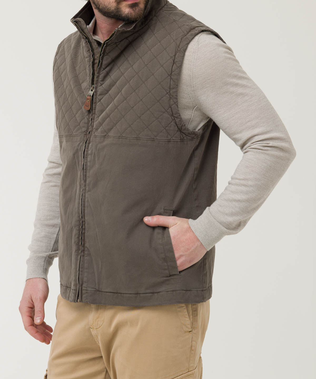 Chaqueta Gabardina Hombre Laurito Verde Rockford