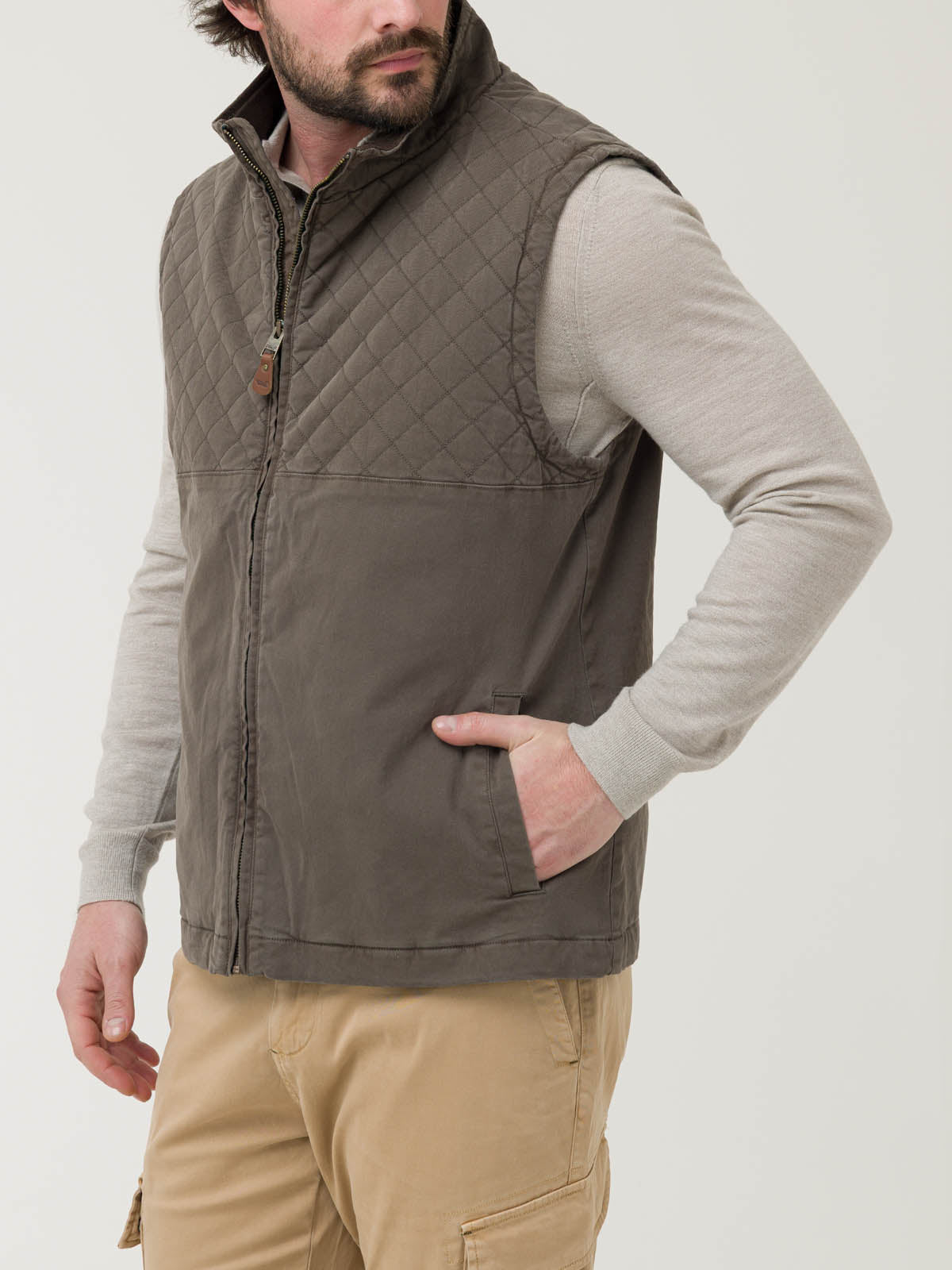 Chaqueta Gabardina Hombre Laurito Verde Rockford
