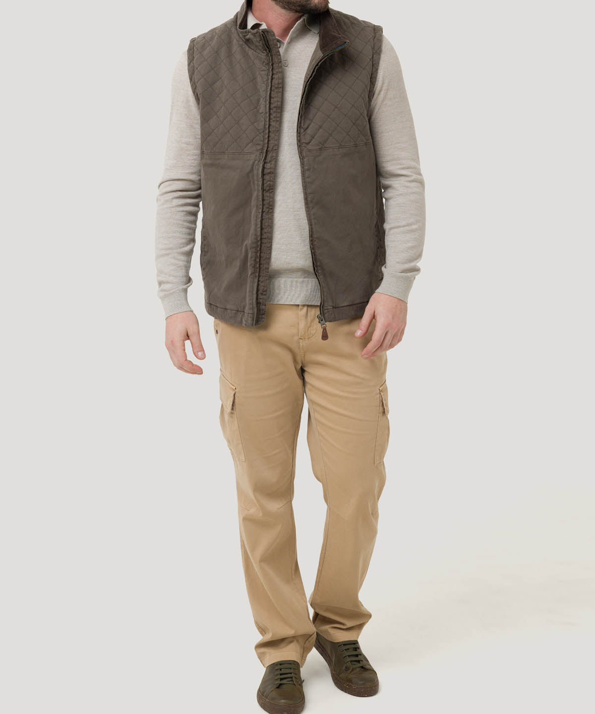 Chaqueta Gabardina Hombre Laurito Verde Rockford