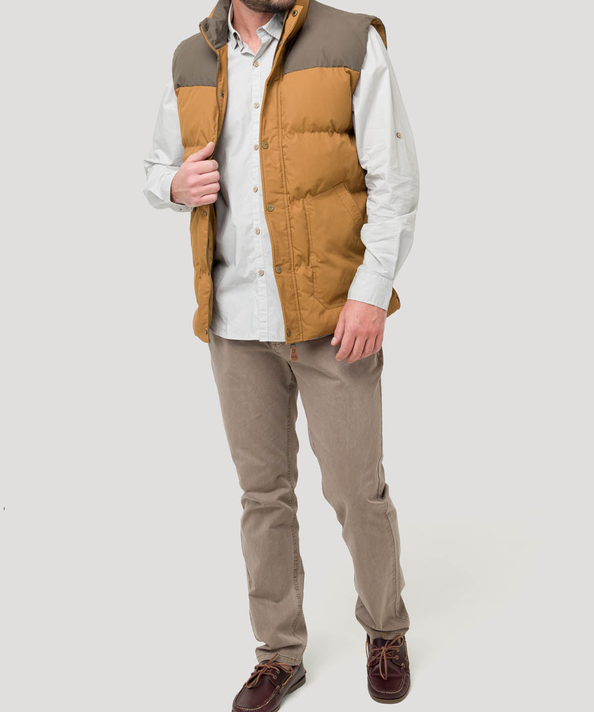 Chaqueta Fibras Recicladas Hombre Positano Café Rockford