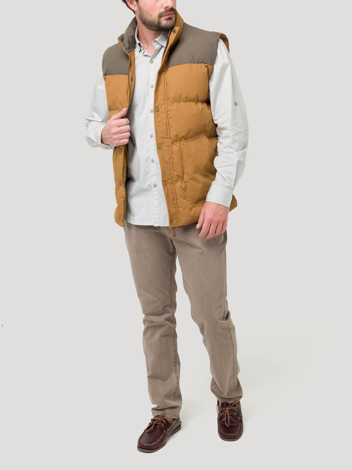 Chaqueta Fibras Recicladas Hombre Positano Café Rockford