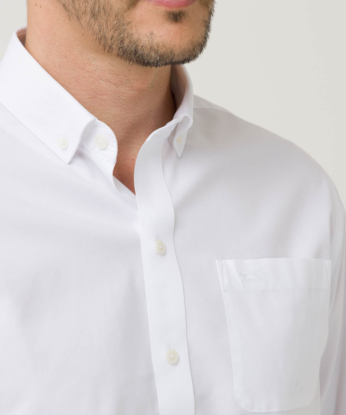 Camisa Algodón Hombre Farifax Blanco Rockford