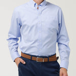 Camisa Algodón Hombre Farifax Azul Rockford