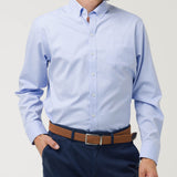 Camisa Algodón Hombre Farifax Azul Rockford