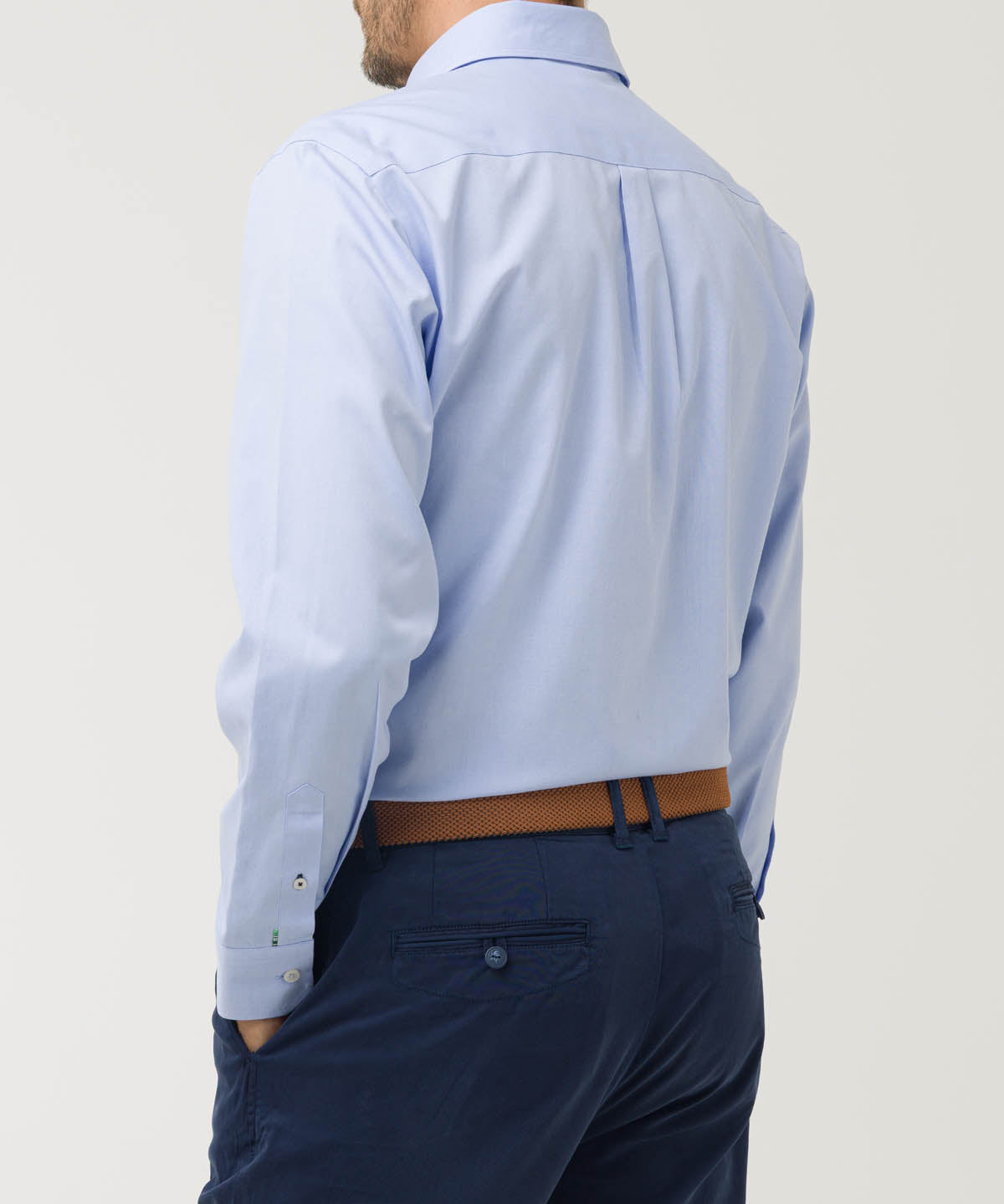 Camisa Algodón Hombre Farifax Azul Rockford